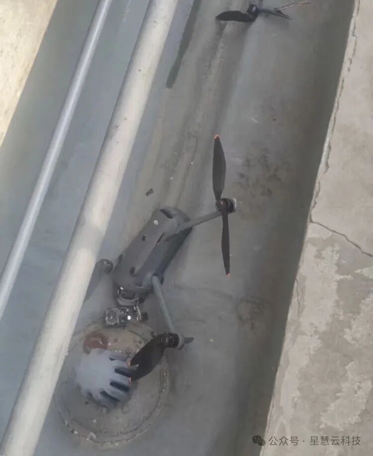 无人机对撞现场